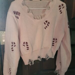 SHEIN Cozy Christmas Loose Knit Sweater